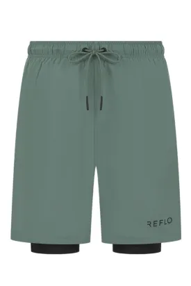 Desna 2-in-1 Shorts Dark Forest